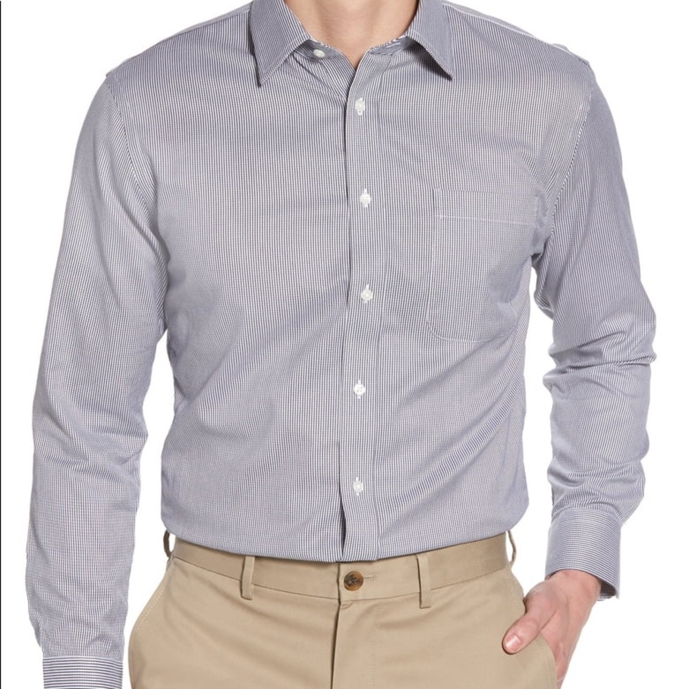 Nordstrom trim fit smart care dress shirt